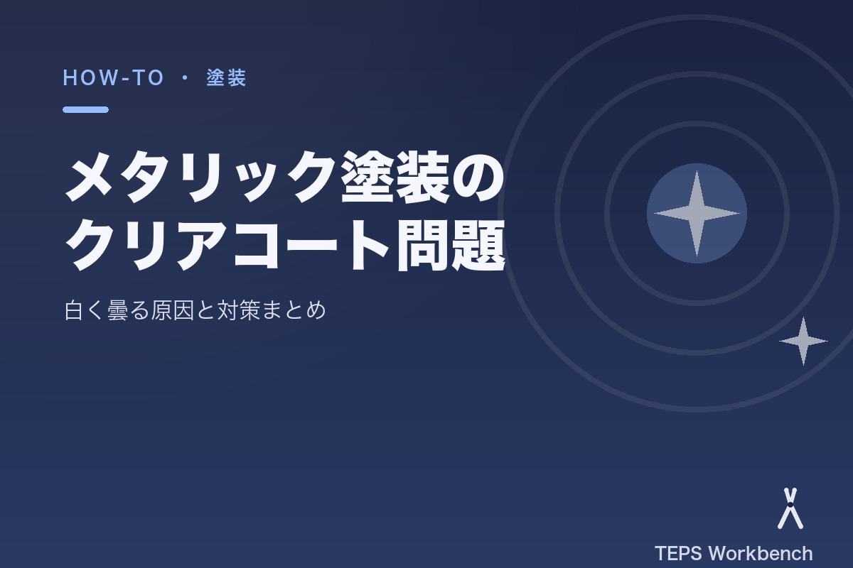 メタリック塗装のクリアコート問題